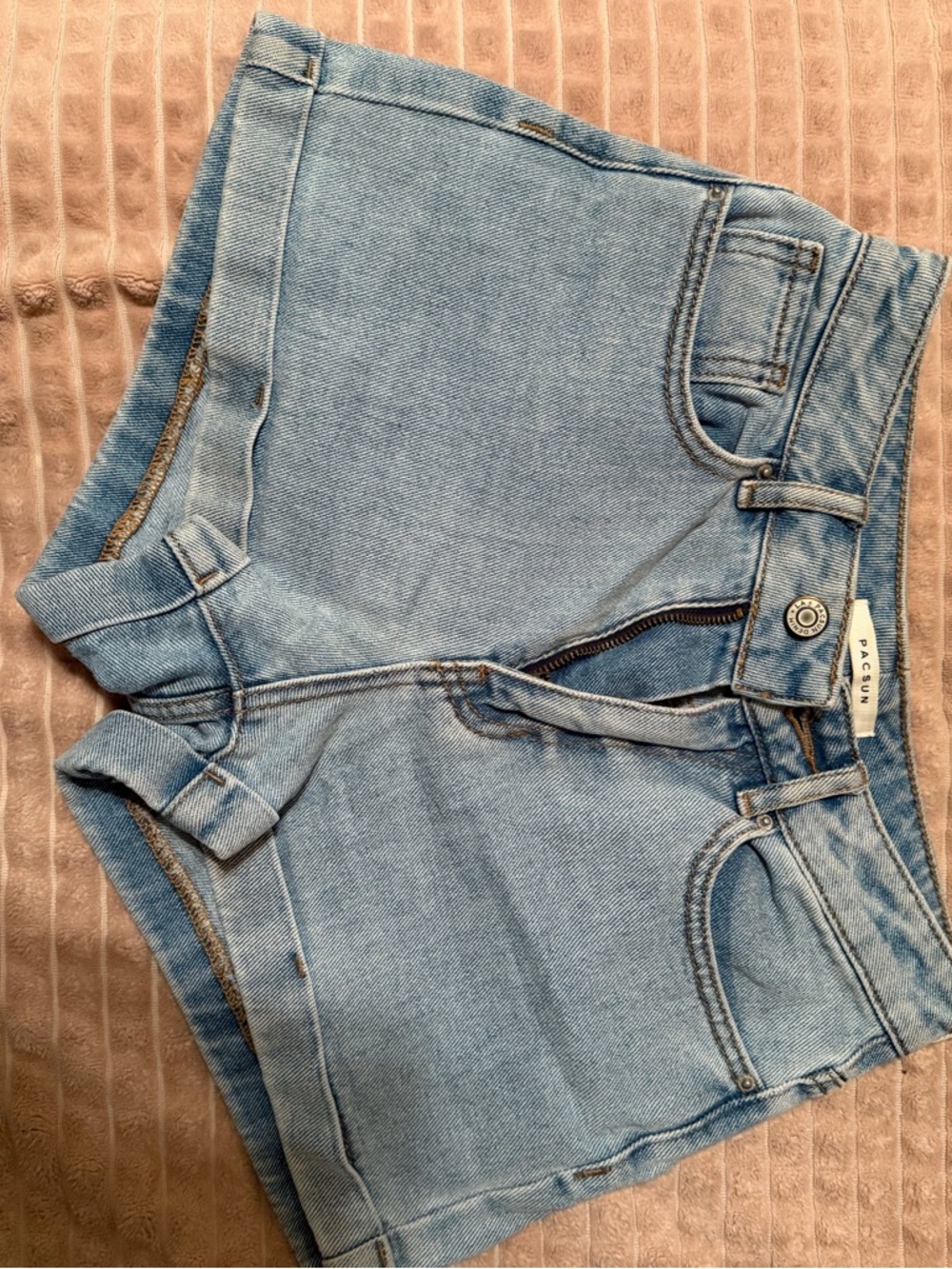 PacSun Light Blue Mom Short Denim Shorts